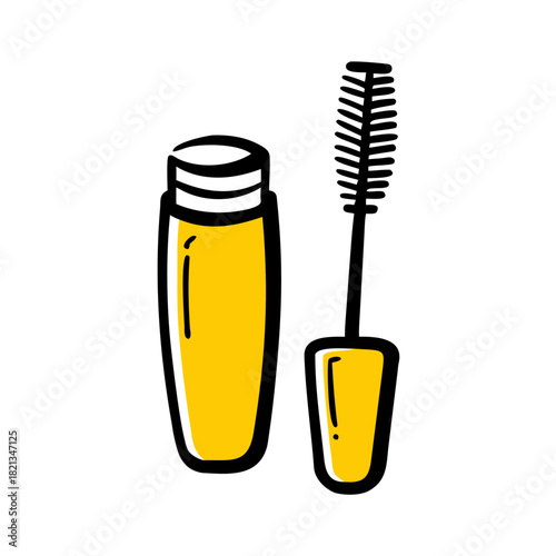 vector clip art mascara on white background for web and graphic design