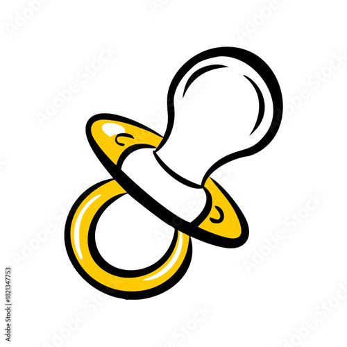 vector clip art pacifier for web and graphic design