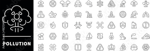 Customer support service outline icons collection. Customer service vector icons in line style. Customer service related icons