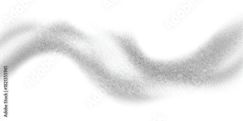 Abstract wavy grey granular texture on white background for modern design.