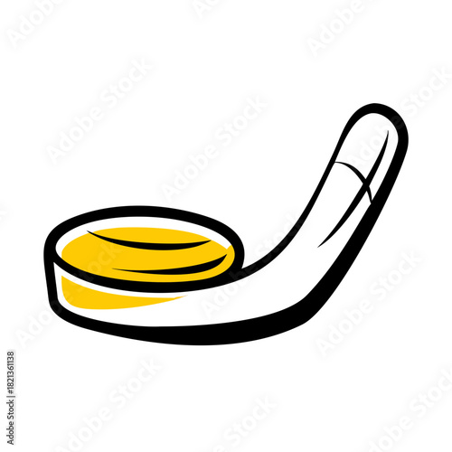 vector clip art hockey puck on white background for web and graphic design