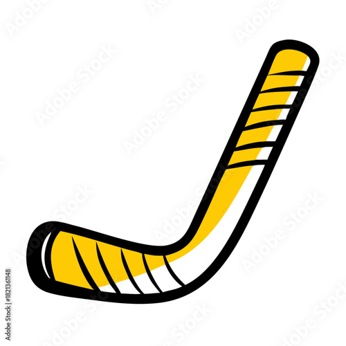 vector clip art hockey stick on white background for web and graphic design