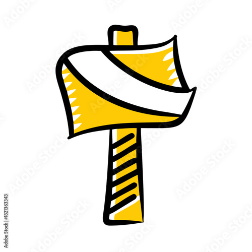 vector clip art kebab skewer on white background for web and graphic design