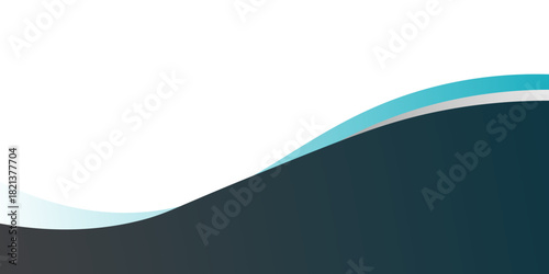 Abstract wave footers background illustratio