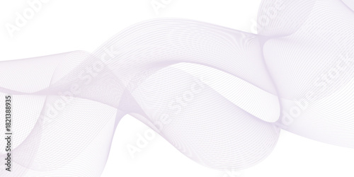 Abstract smooth frequency isolated element creative pink wave line blend curve flow technology modern white background. web banner vector beautiful waveform light music energy design.	
