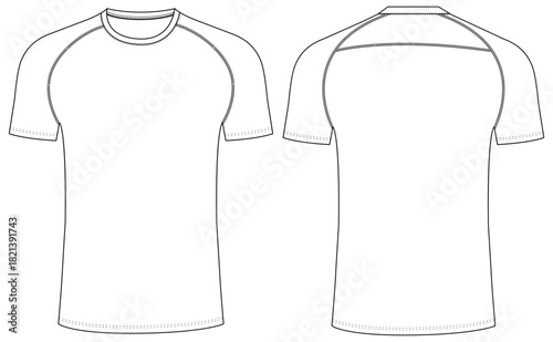 Men's sports Compression Shirts short Sleeve gym t shirt vector illustration design	