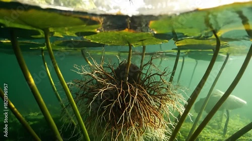Time lapse sequence capturing the slow, graceful opening of a water lily bloom from bud to full flower, emphasizing its natural vitality and ephemeral beauty.