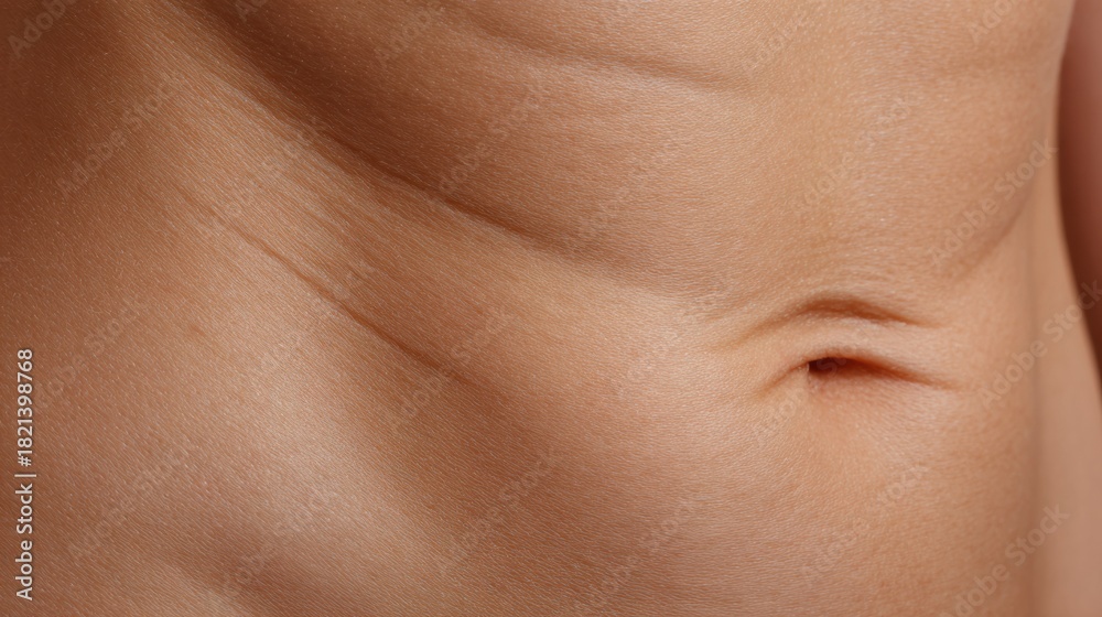 custom made wallpaper toronto digitalAbdomen Illuminated by Strong Side Light Showcasing Skin Texture and Natural Crease Folds During an Afternoon Close-Up Session