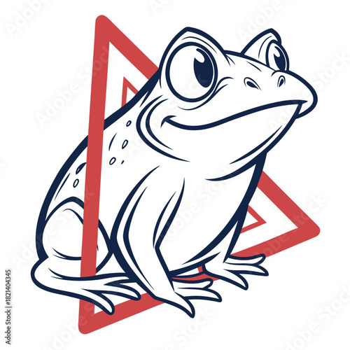 vector illustration of a frog