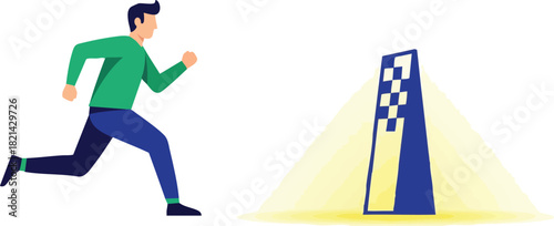 Running Towards the Light Embracing Hope and Overcoming Obstacles