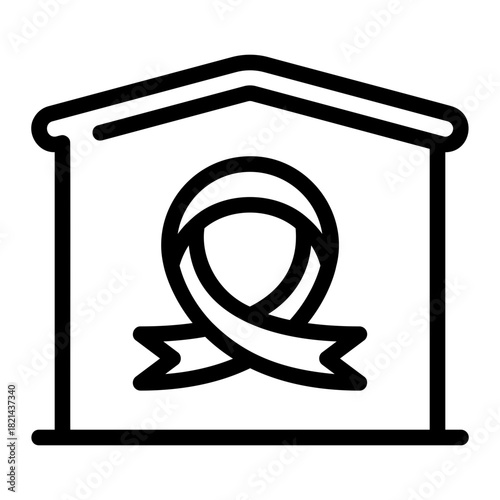shelter line icon