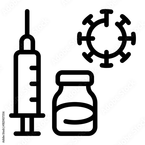 vaccination line icon