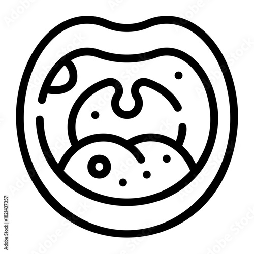 ulcer line icon
