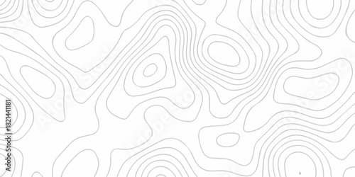 Abstract minimal pattern discovery vector topo map creative design. White wave grid stripe line map topography. vector geographic contour mounted map background.	