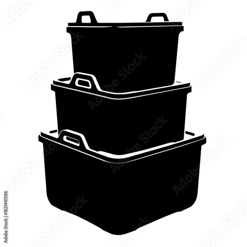 Stackable modular containers with foldable lids, versatile storage and organization solution