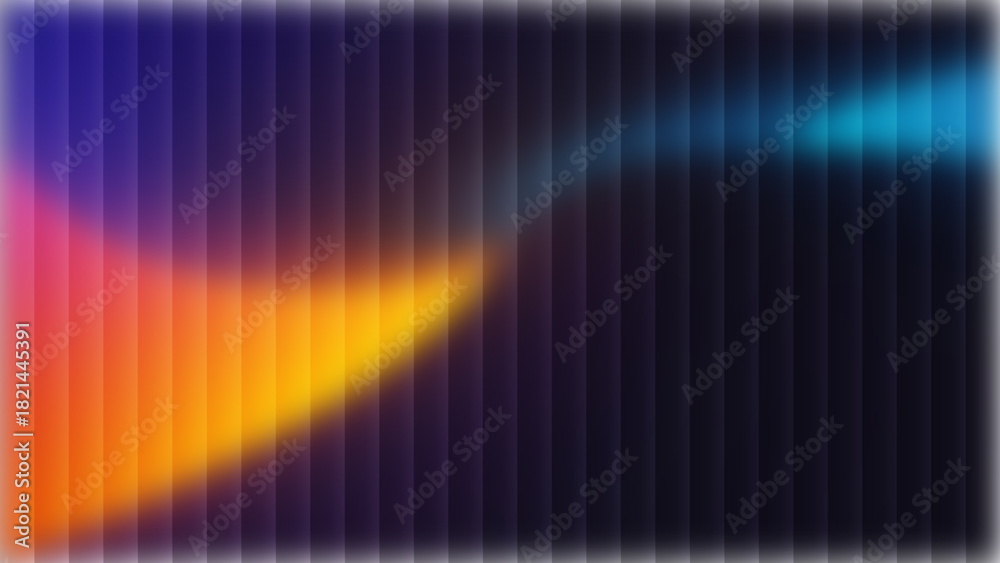 Obraz premium Abstract Dark Background with Diagonal Color Beams and Stripes