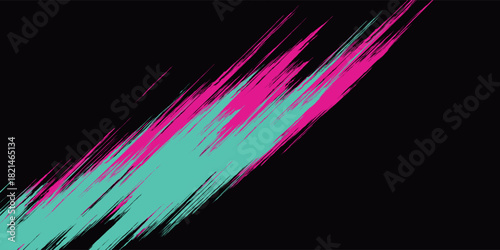 Car sticker wrap banner abstract sporty lines pink blue greenish grunge color combination brush storm thunder modern pattern racing motorsport.