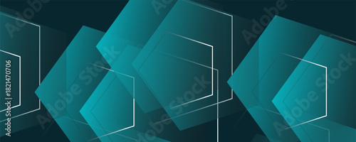 Dark blue abstract background with glowing curve. Shiny blue gradient geometric element. Dynamic curved lines graphic. Modern futuristic technology concept. vector