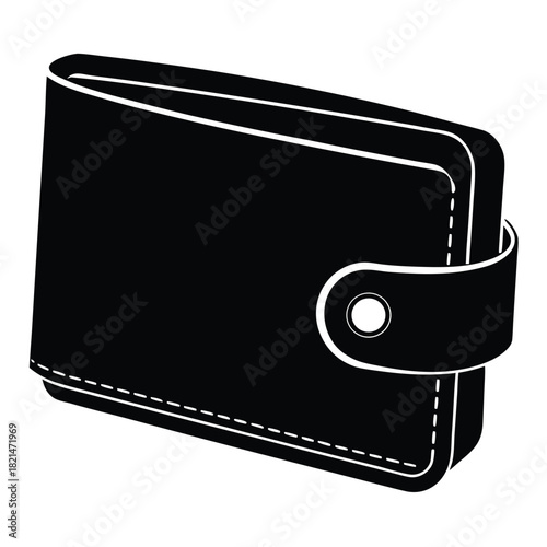 wallet on white background