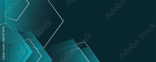 Dark blue abstract background with glowing curve. Shiny blue gradient geometric element. Dynamic curved lines graphic. Modern futuristic technology concept.