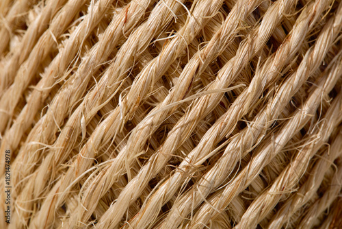 Close-up of tightly wound twine