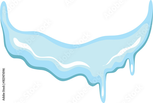 A blue line with a white background