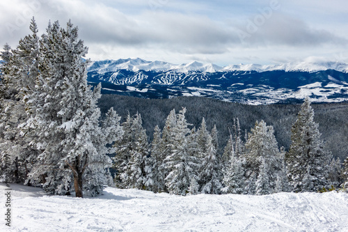 winter landscape with snow, Keystone, Colorado