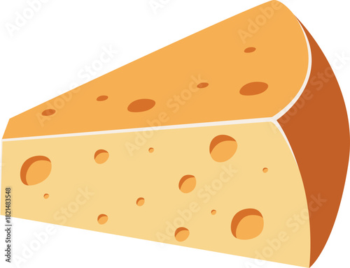 Cartoon Cheese Illustration