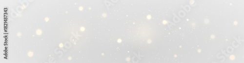 Fantasy Christmas glow with shimmering gold dust particles and festive magic effect