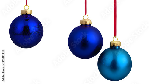 blue christmas balls