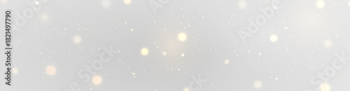 Magical Golden Glitter Light on Transparent Background