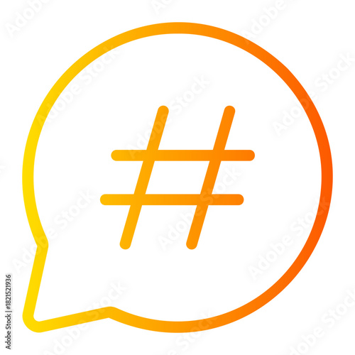 hastag gradient icon
