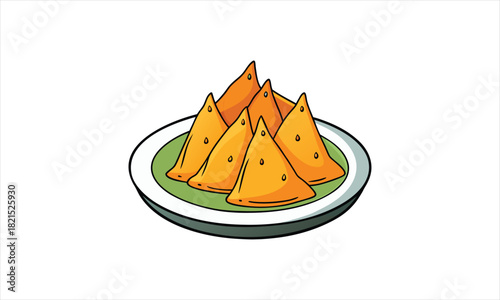 Crispy Samosa Plate