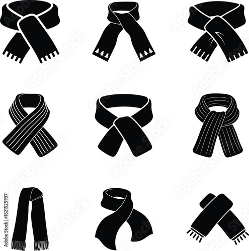 Scarf collection for winter and Christmas