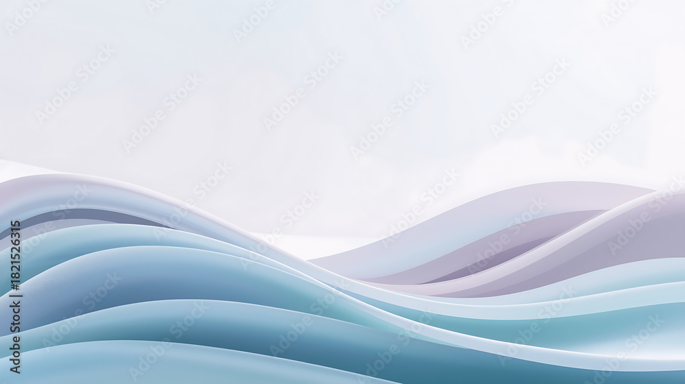 Obraz premium Smooth pastel gradient with soft curves, minimal aesthetic wallpaper.