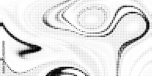 halftone curved line pattern. gradient halftone dots backgrounds vector eps10