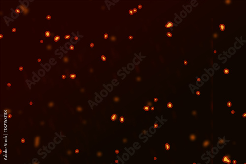 Ember Overlay Backgrounds with Fire Spark Effect for Graphic Design and Digital Art
