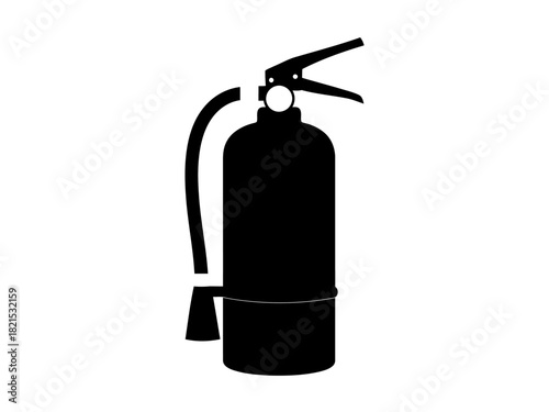 Silhouette of a fire extinguisher safety icon