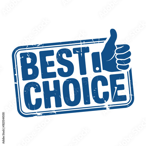 Best choice thumbs up stamp approval