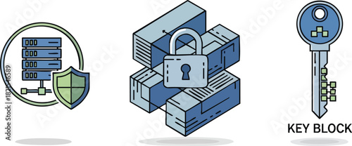 Data Security Server Shield, Encrypted Storage, and Key Block Protection