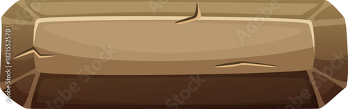 A wooden sign with a hole in it