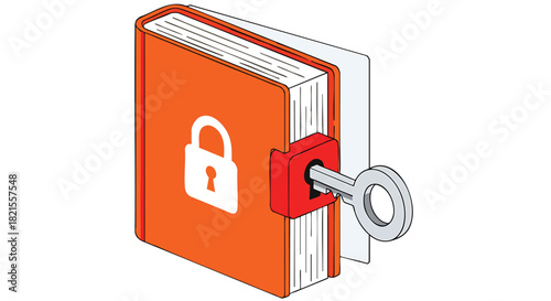Confidential Information Protection with Locked Diary and Key Emphasizing Data Security and Privacy for Personal and Business Records Ensuring Secure Access and Confidentiality