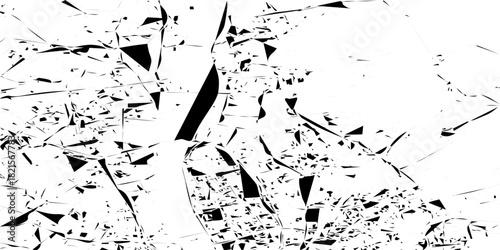 abstract crumbled and geometric shapes concept Broken glass texture with shattered crack details creating dramatic fractured patterns for modern design backgrounds.
