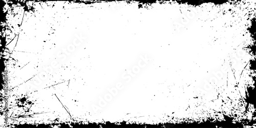 old stained grainy and scratched grunge Rugged grunge border texture evokes raw vintage edges framing distressed abstract artistic design aesthetics beautifully.
