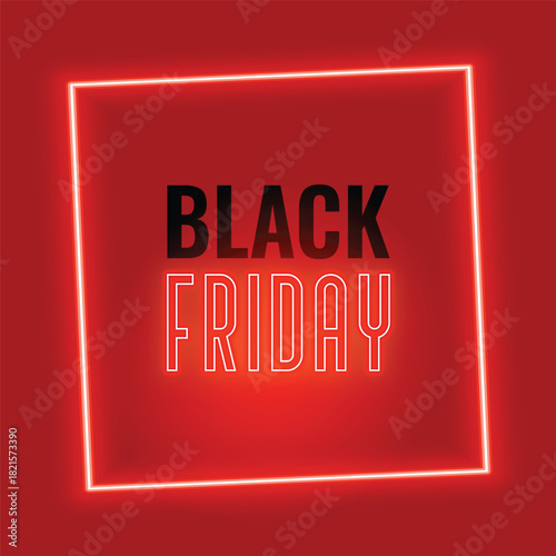 Black Friday glow light poster