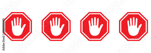 Clear stop hand signals emphatically communicate caution and prohibition, ideal for safety campaigns, business restrictions, and urgent security warnings, ensuring immediate attention