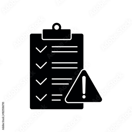 Risk Assessment icon outline editable stroke line drawing eps.