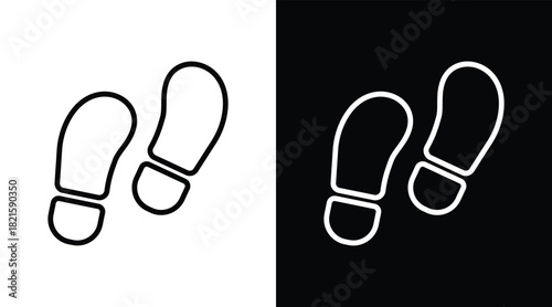 behavior Two-tone version in black and white background