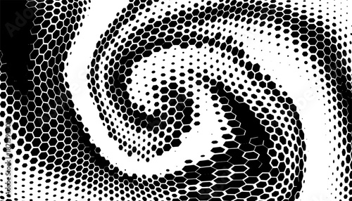 Smooth transition of geometric pattern with hexagon shape for sporty and modern background. Fully editable vector element. Vector Format Illustration 