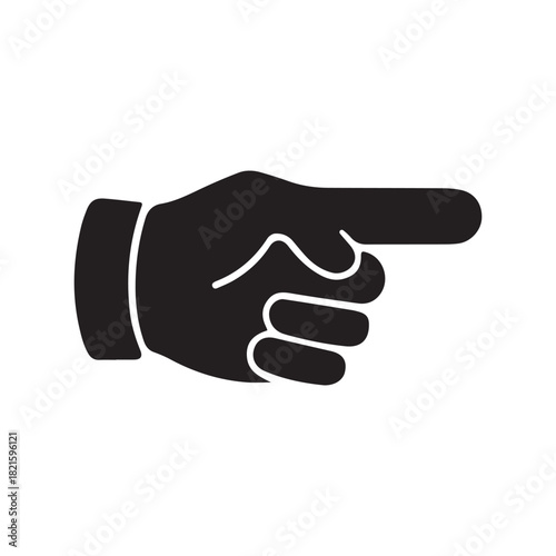 Guidance Gesture The Pointer Icon Emphasizing Direction and Selection